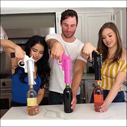 Creative Gun Electric Wine Preserver Bottle Opener