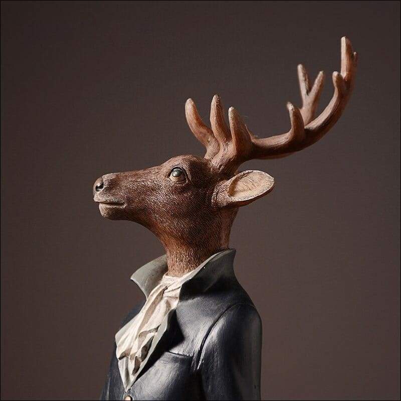 Handmade Gentlemen Sir Elk Sculpture